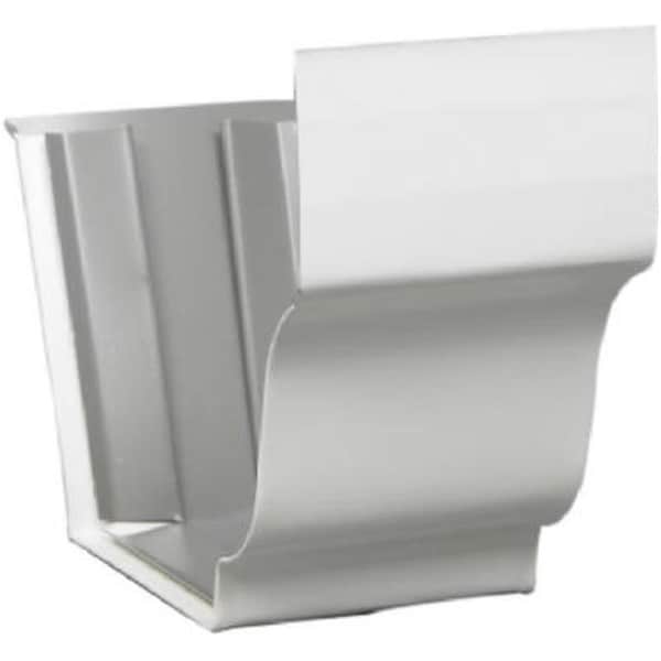 Amerimax Home Products Amerimax Home Products 19209 4 in. White Galvanized Steel Gutter Slip Joint Connector 514000 - main